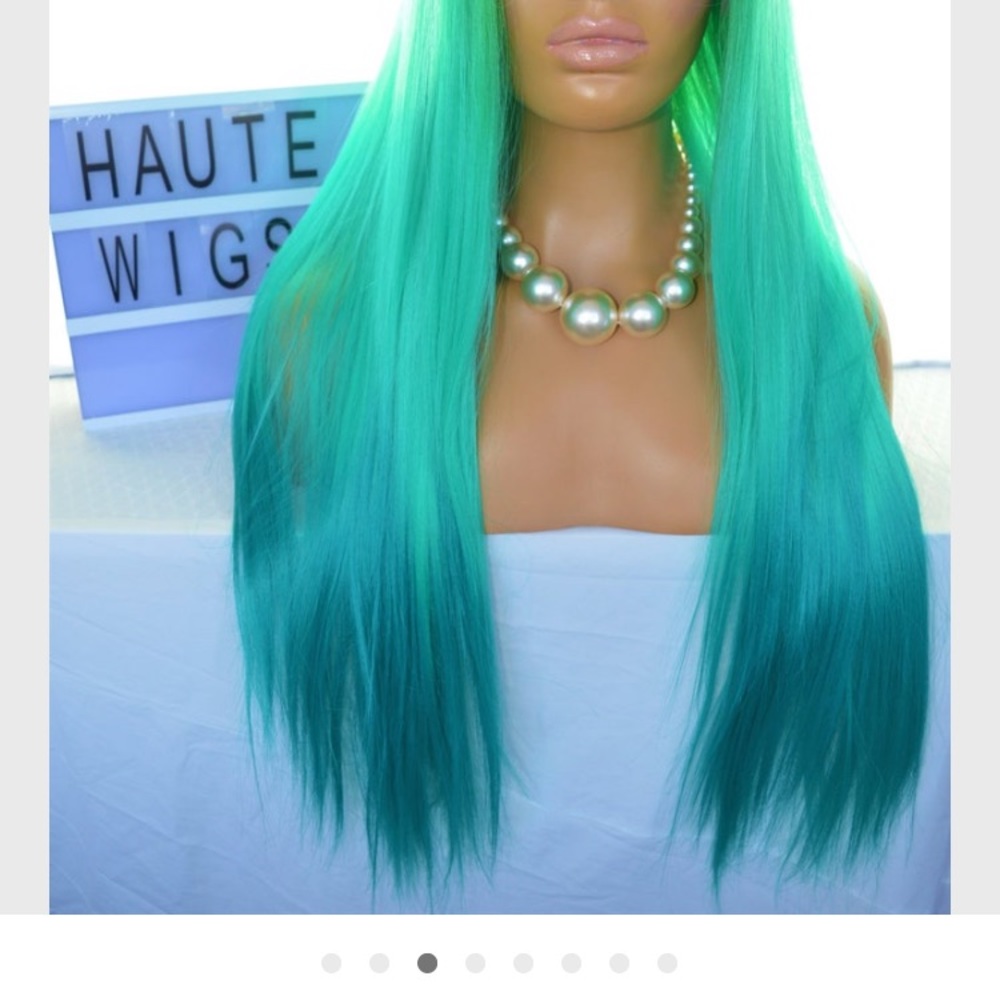 28 inch ombré front lace wig